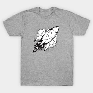 Rocketship Design T-Shirt